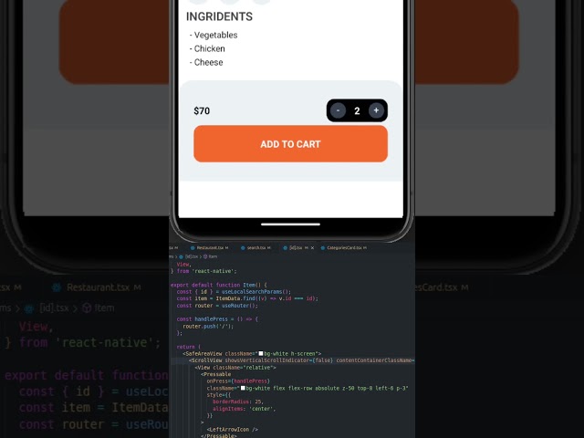 React Native Food Delivery App | React Native + Tailwindcss | Part 3