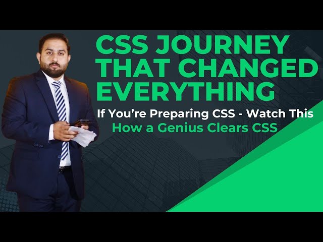 The Hidden Preparation Tricks That Made Him the #1 CSS Male Officer – You Won't Believe This!