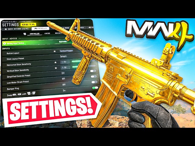 MODERN WARFARE 4: BEST SETTINGS You NEED To Use! (MW4 Best Controller, Graphics, & PS5 Settings)