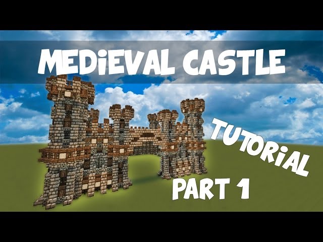 Minecraft Medieval Castle Tutorial Part 1 Gatehouse
