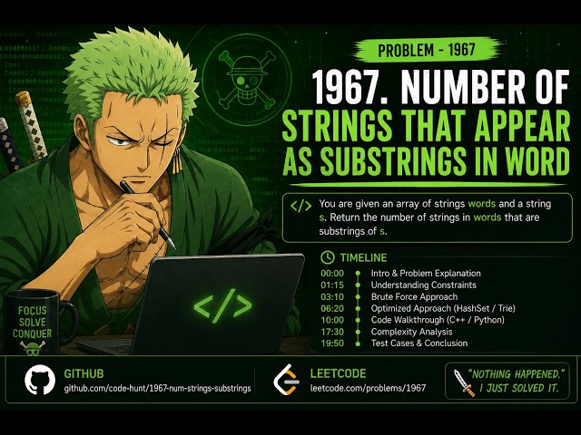 🚀 LeetCode 1967 | Number of Strings That Appear as Substrings in Word | Naive + Trie | C++