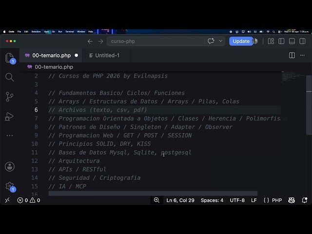 Listado de Cursos de PHP 2026 by Evilnapsis