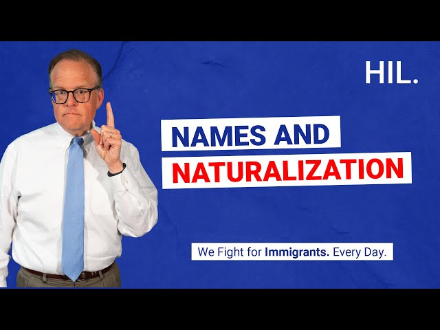 Names and Naturalization
