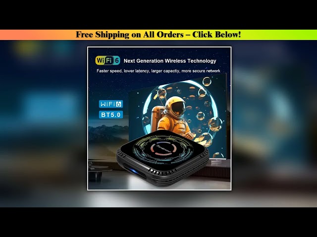 Transpeed Allwinner H728 Android 14 TV BOX Dual Wifi 6 32G64G Octa-Core ARM Cortex A55 Support 8K