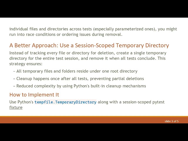 How to Properly Clean Up Temporary Directories in pytest with Parameterized Tests
