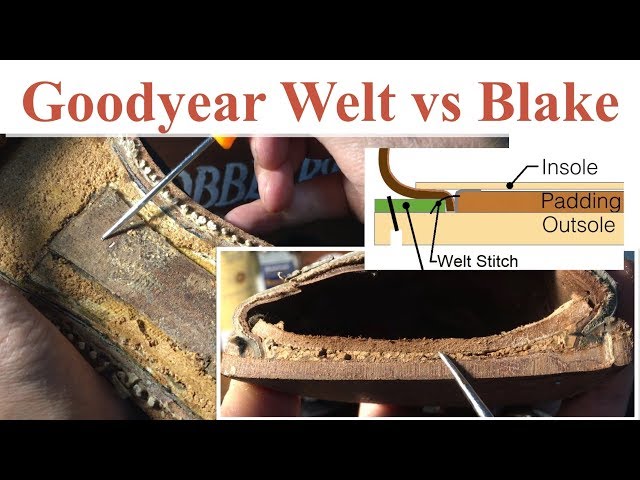 Goodyear Welted vs Blake Stitched Construction Shoes