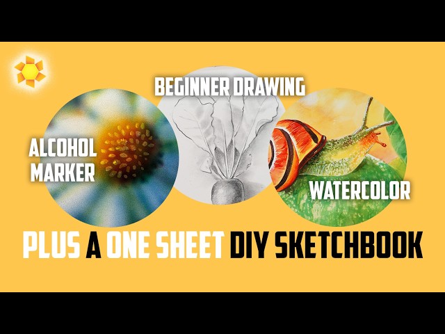 One sheet DIY sketchbook + Vloggin' in Christmas PJs!?!