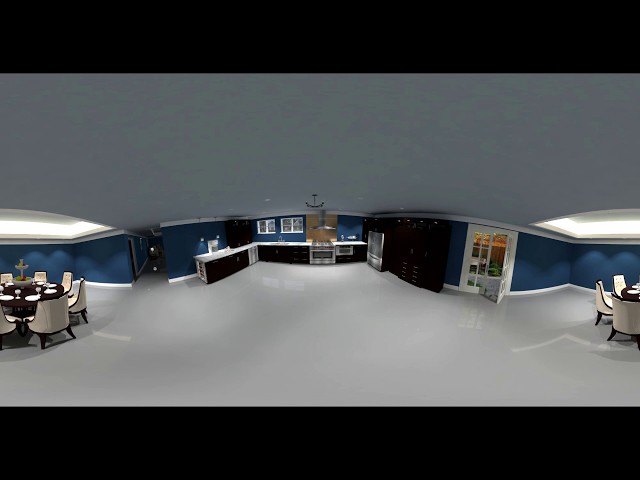 Kitchen walk through - Drag to see around