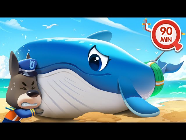Ballena Varada 🐳 Especial del Verano 🌴 90MIN de Dibujos Animados 🔍Sheriff Labrador en Español