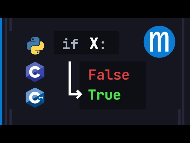 x to bool conversion in Python, C++, and C