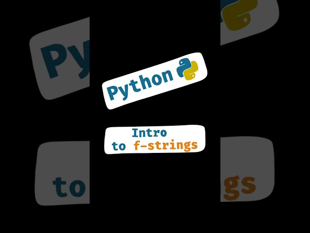 Intro to f-Strings in Python | Beginner-Friendly 💡