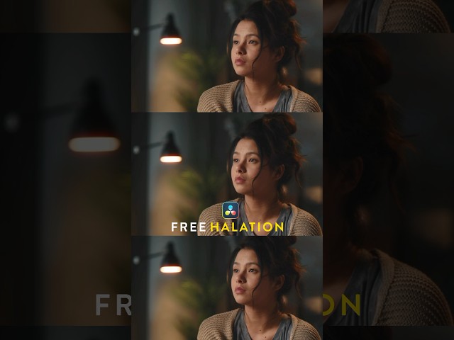 Free halation effect in DaVinci Resolve