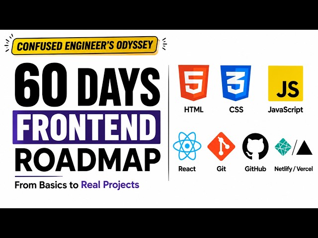 Front end Web Development Complete Road Map in 60 Days | From Basics to Real Projects