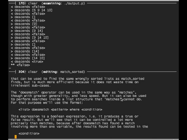 Old version of tutorial on pattern matching. New version at http://youtu.be/RvpK7RgWmoE