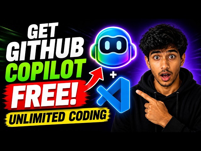 How to Get GitHub Copilot PRO for FREE in VS Code 🤯 | Unlock GitHub Copilot PRO for FREE 2026