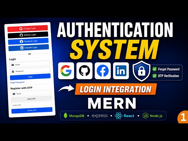 🔐Build a Complete Authentication System | React Frontend Setup & Backend Server Initialization - 1