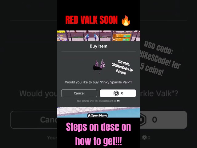 OBTAINING PINK SPARKLE VALK 💝 #7 (FREE UGC LIMITED)