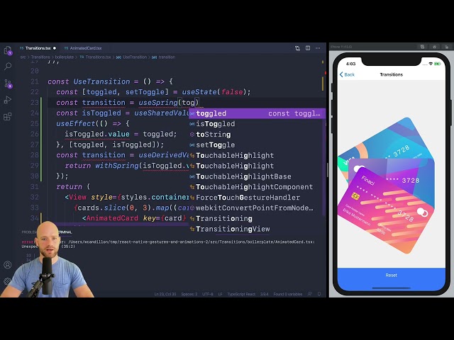 Transition — React Native Gestures and Animations