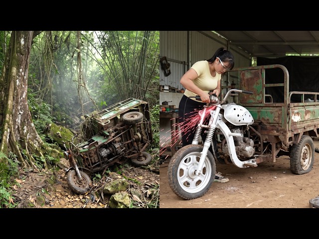 Repair Total A Tricycle In Bottom A Ravine: Genius Girl