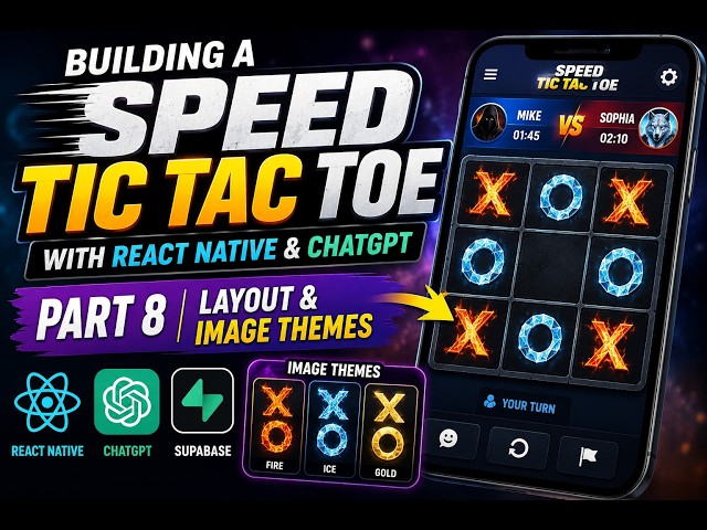 building a speed tic tac toe part 8 layout and image themes