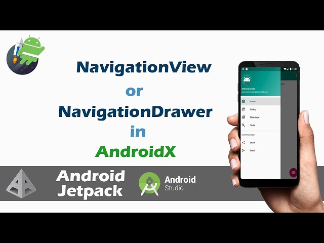 Navigationview in androidx | navigation drawer in android studio | Android app development tutorial