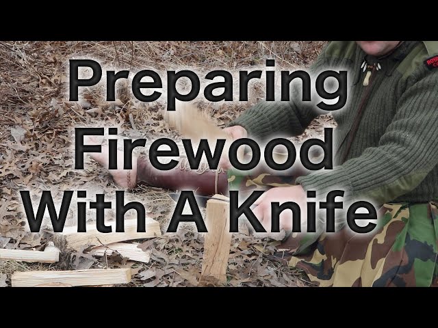 Splitting Wood with a knife (batoning)