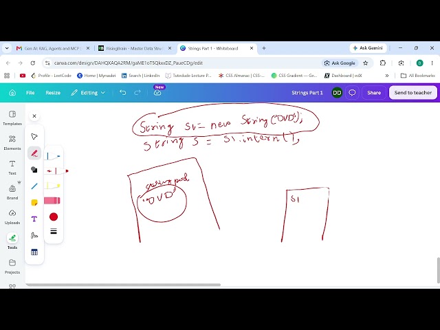 Java Strings Memory allocation || intern( ) method in telugu || Interviews View