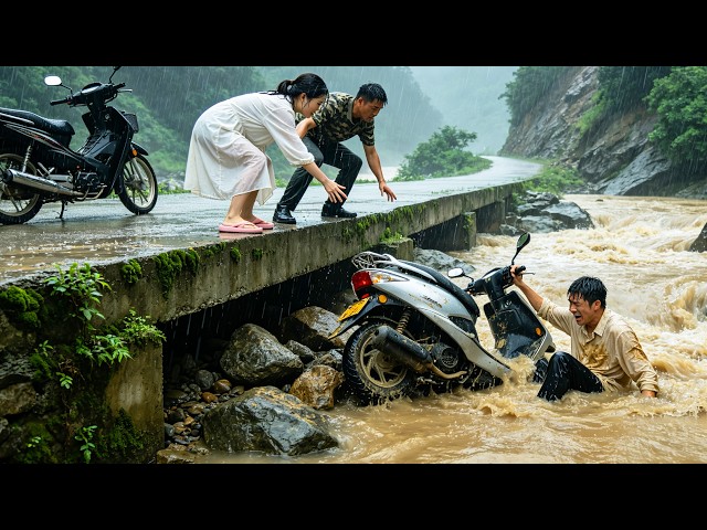 Kind-hearted driver rescues person who fell into the water!
