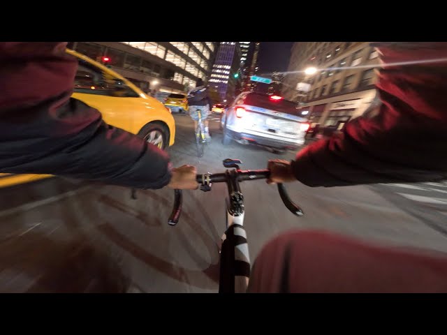 FIXED GEAR | POV SPICY RIDE up 8th Ave with SLOWBOY JAY (ALMOST GOT CHASED BY THE POLICE)👀
