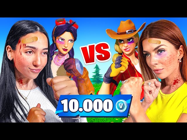 BATAILLE entre FILLES pour 10’000 VBUCKS ( CHOCOH VS NOTY ) Fortnite
