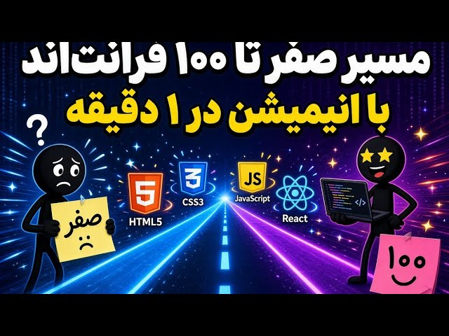 از صفر تا درآمد با برنامه‌نویسی! 💻🚀 | مسیر فرانت‌اند از HTML تا پولدار شدن 