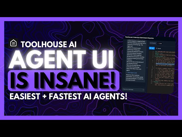 Toolhouse: First-Ever Agent UI - Fastest & Easiest Way to Create AI Agents! NEW MCP + Toolkit!