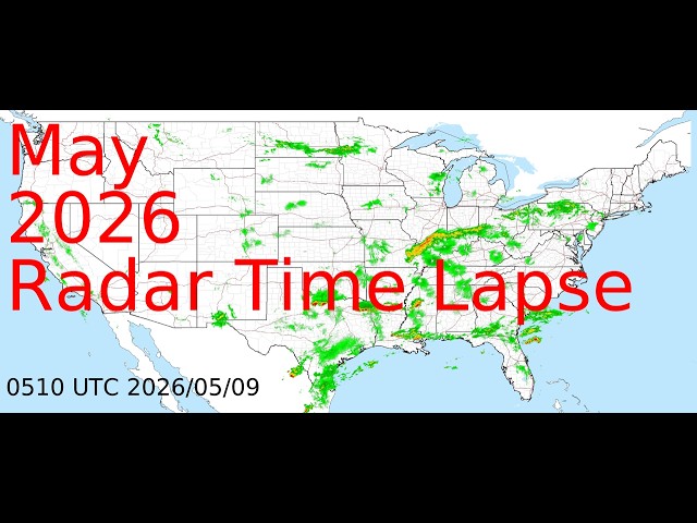 May 2026 US Weather Radar Time Lapse Animation