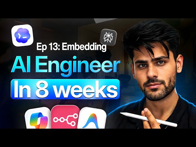 Ep 13. Embeddings Without MATH | Free AI Engineer Course | 8 Weeks
