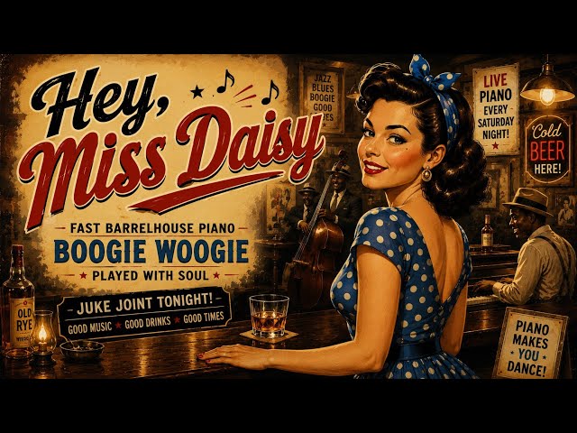 Hey, Miss Daisy 💃 | Fast Boogie Woogie, Barrelhouse Piano & Delta Blues