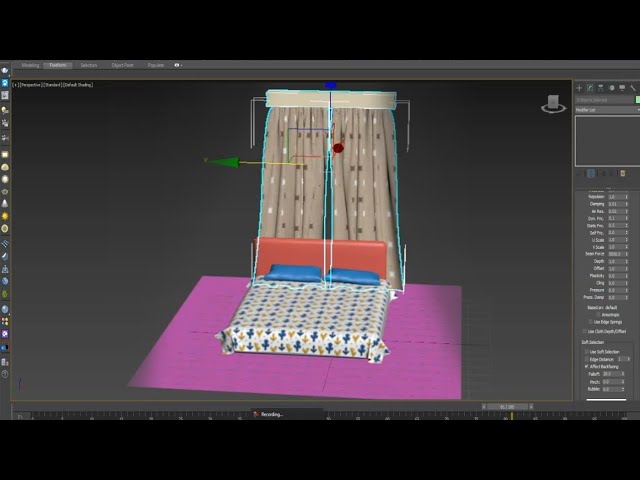 3ds max cloth modifier architecture design.