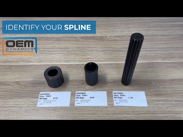 How to Identify a Splined Component | Couplings, Hubs and Shafts