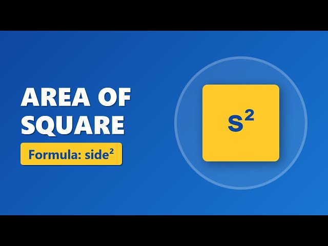 Area of Square Formula Explained: Understanding side squared (Geometry Basics)
