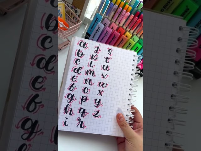 Curso de LETTERING GRATIS parte 2 🎨🤓  #shorts #lettering #humor #escuela