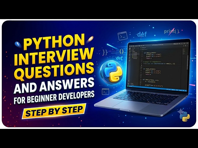Python Interview Questions #1 | Interview Questions for Freshers