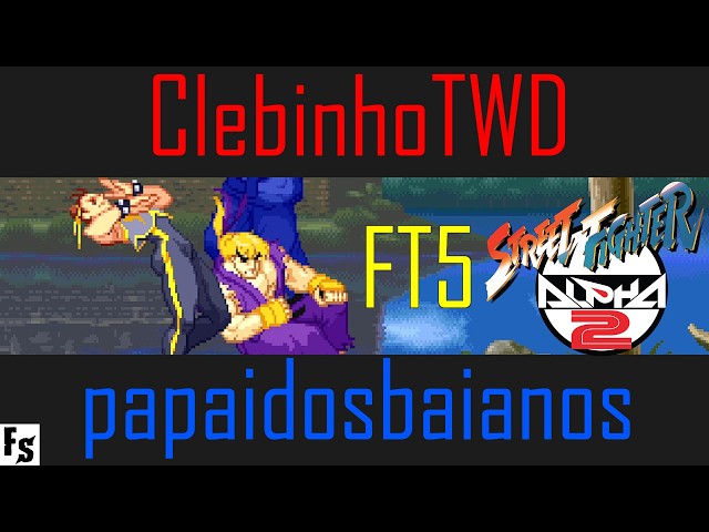 Street Fighter Alpha 2 - ClebinhoTWD [Chun-Li] vs papaidosbaianos [Ken] (Fightcade FT5)