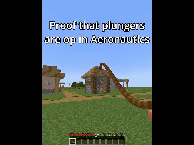 Proof that plungers are op in Minecraft Create Mod: