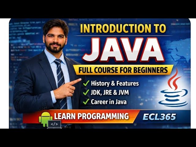 Introduction To Java| Features Of Java| Why is Java Popular (@ECL365CLASSES 