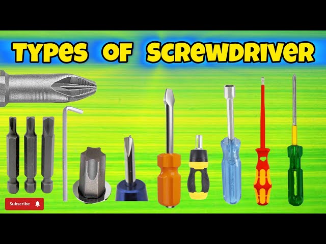 Types of Screwdriver | Screwdriver Name with photo
