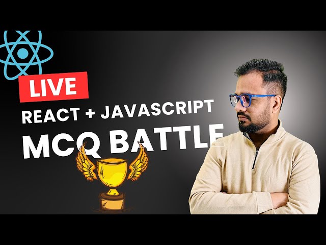 🔴 React + JavaScript MCQ LIVE | LIVE Quiz + Winner 🏆
