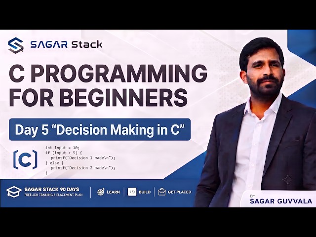 🔥 Day 5 – C Programming Zero to Hero | Decision Making in C | Complete Beginner Guide 🚀