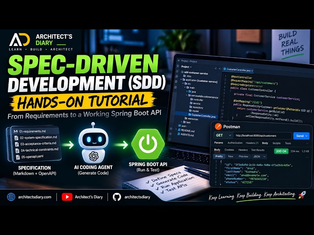 Spec-Driven Development (SDD)  Hands-On Tutorial | Build a Spring Boot API with AI