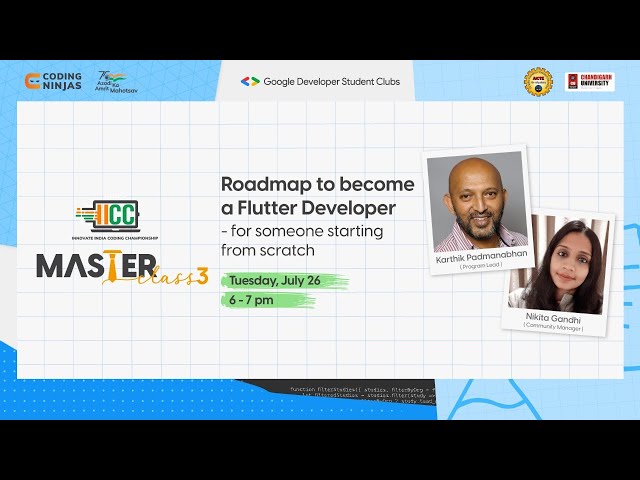 Roadmap To Become A FLUTTER DEVELOPER | IICC | Coding Ninjas