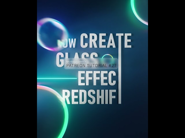 Dispersion Glass without Dispersion - Redshift C4D Tutorial