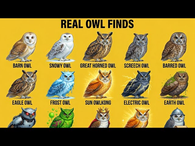 Real Owls Finds in the World | Amazing Types of Owls Documentary 8K